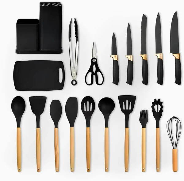 Kit Utensílios Elegance – Utensílios de Cozinha 19 Peças com 55% OFF