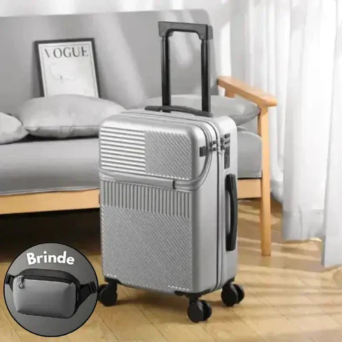 Mala Luma de Viagem Versátil com Cadeado + Porta De Carregamento Usb - Luma + BRINDE EXCLUSIVO