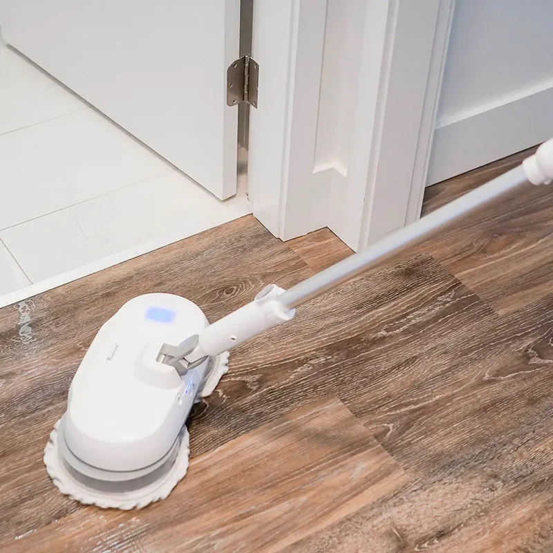 [LEVE 2 PAGUE 1]Mop Elétrico + BRINDES: Módulos de Limpeza e Tanque Suporte