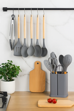 Kit Utensílios Elegance – Utensílios de Cozinha 19 Peças com 55% OFF