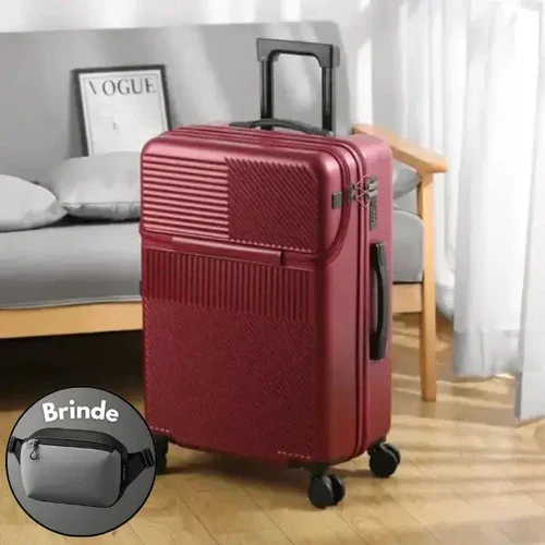Mala Luma de Viagem Versátil com Cadeado + Porta De Carregamento Usb - Luma + BRINDE EXCLUSIVO