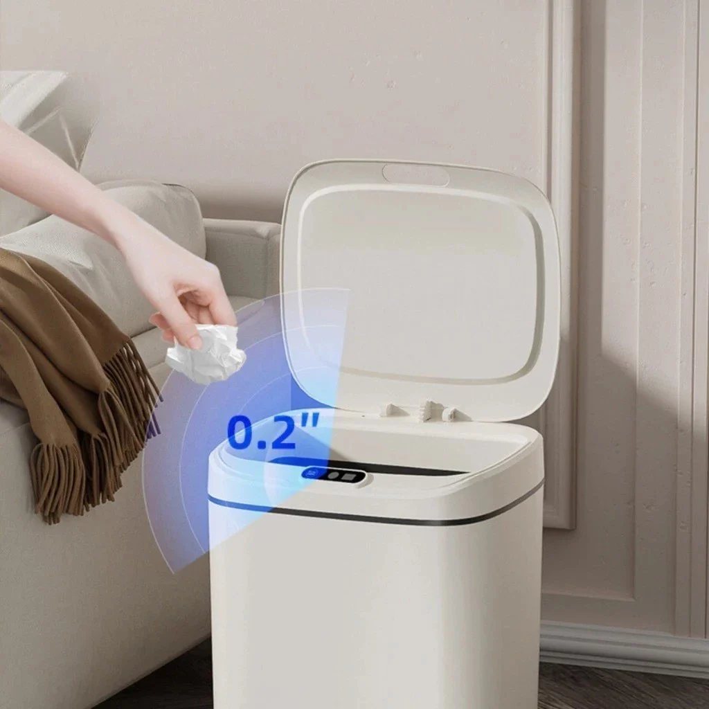 Lixeira com Tampa Automática e Sensor – 20 Litros, Moderna e Higiênica