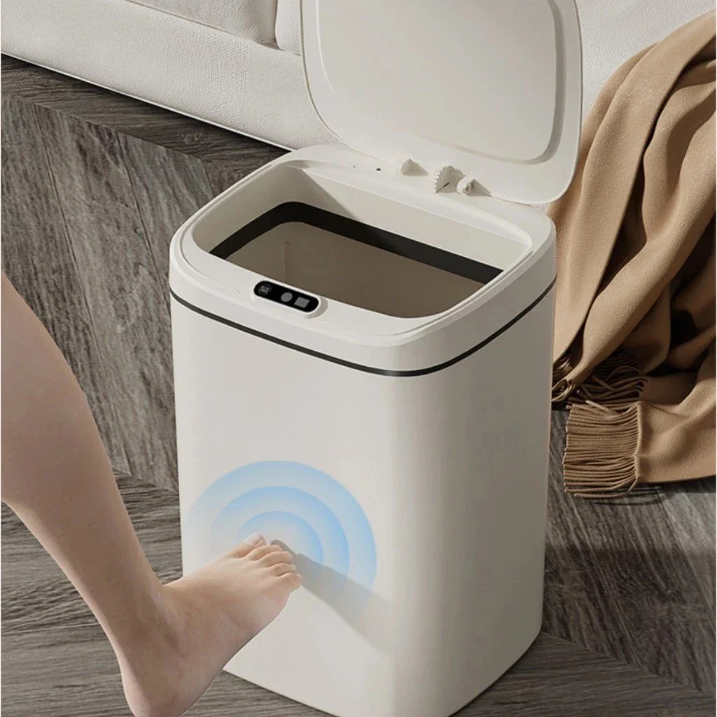 Lixeira com Tampa Automática e Sensor – 20 Litros, Moderna e Higiênica