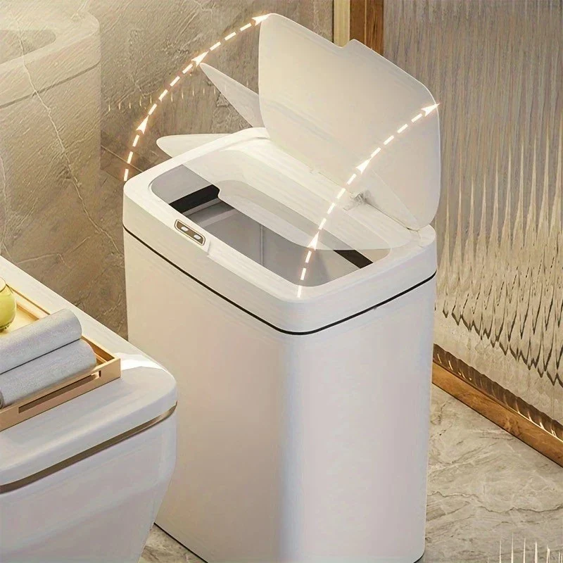Lixeira com Tampa Automática e Sensor – 20 Litros, Moderna e Higiênica