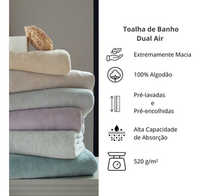 Jogo Banho Buddemeyer 05 Peças Dual Air Cotton 100% Algodão Cor Dual Air Branco