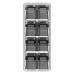 Organizador De Temperos 9pçs Gaveta Armário Cozinha Bambu