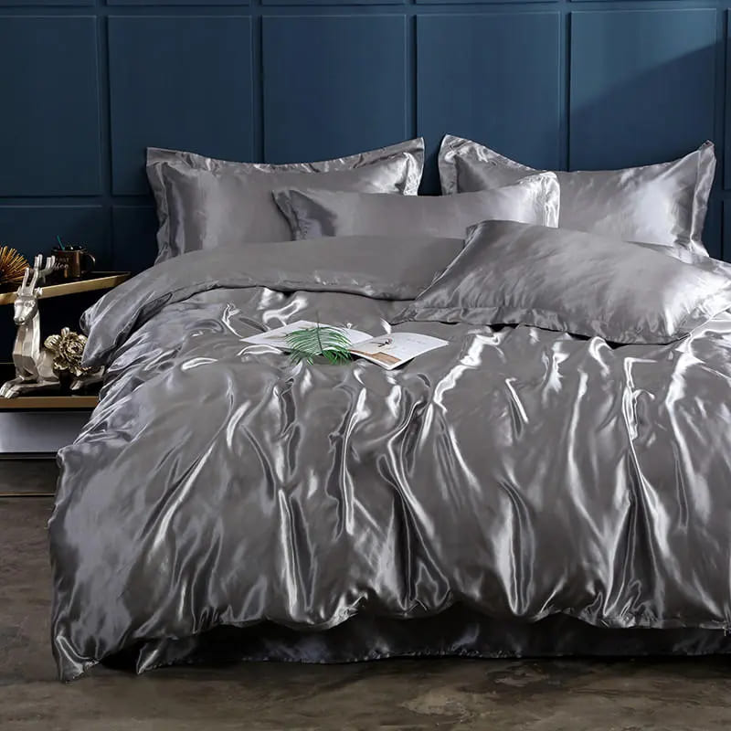 Kit de Roupas de Cama de Cetim